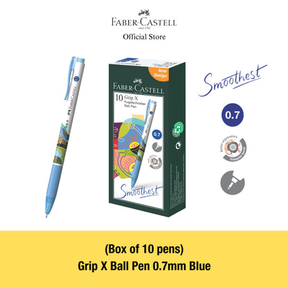 Grip X Ball Pen X5 (0.5mm) X7 (0.7mm) Box of 10 - Blue, Black, Red