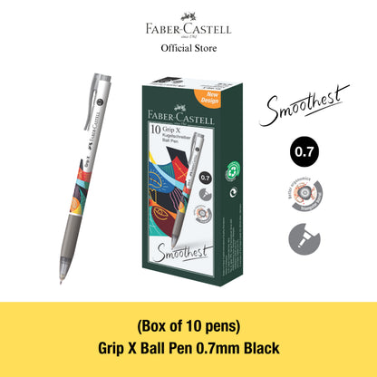 Grip X Ball Pen X5 (0.5mm) X7 (0.7mm) Box of 10 - Blue, Black, Red