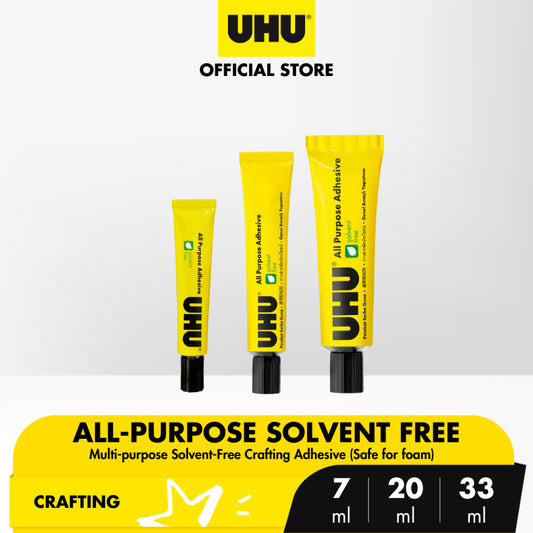 All Purpose Adhesive Glue (Solvent Free) Tube, Assorted sizes