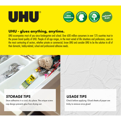 UHU Stic Glue Stick (Assorted Designs), 21g
