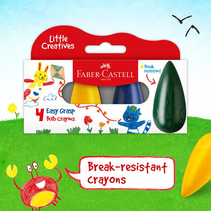 (NEW)  Little Creatives Easy Grasp Bulb/Finger Crayons - Preschool colouring products