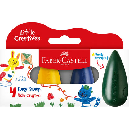 (NEW)  Little Creatives Easy Grasp Bulb/Finger Crayons - Preschool colouring products