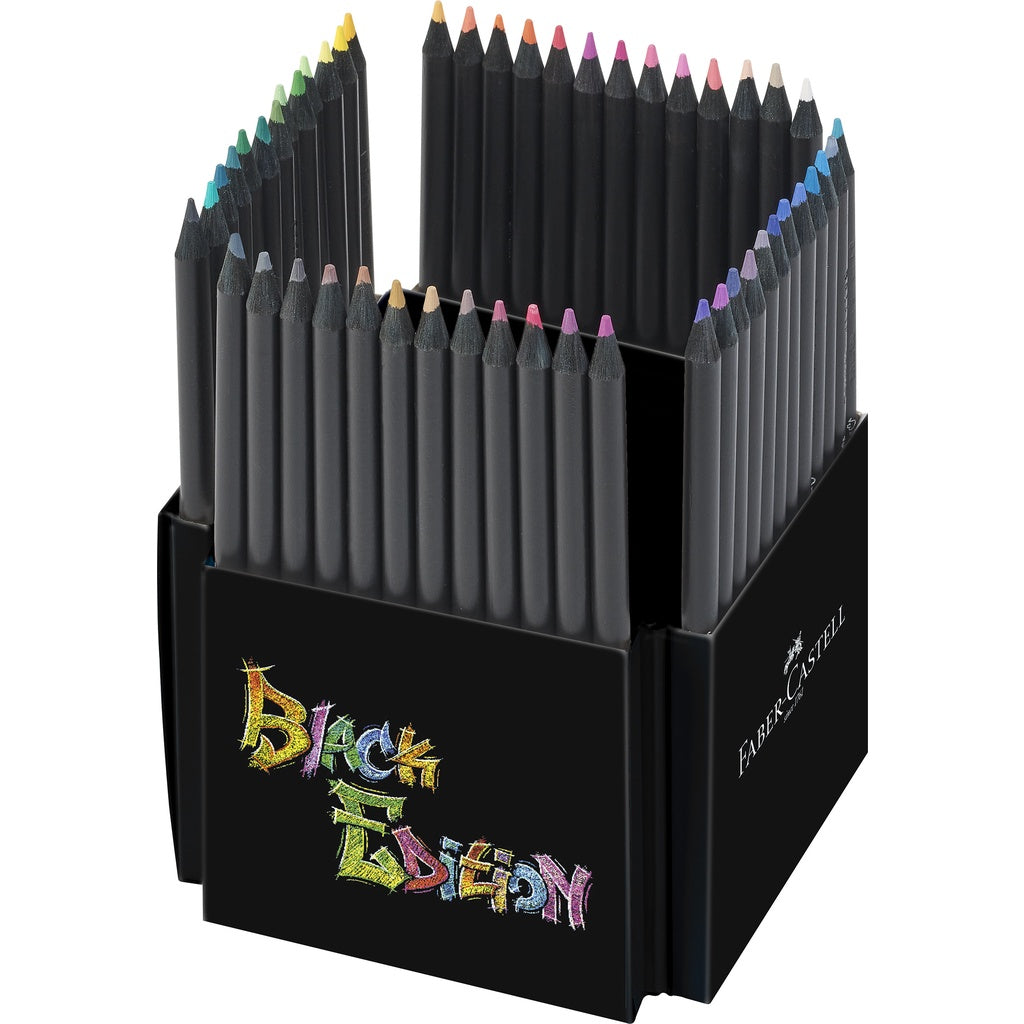 Black Edition Colour Pencils 12/24/36/50 with NEW Metallic Neon Pastel Colours
