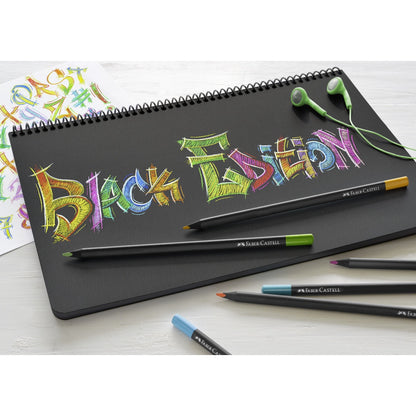 Black Edition Colour Pencils 12/24/36/50 with NEW Metallic Neon Pastel Colours