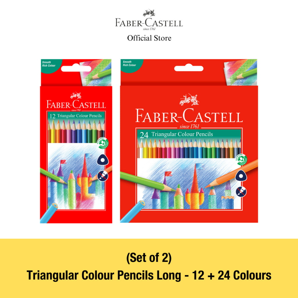 Triangular Colour Pencils Long