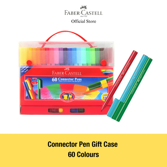 Faber-Castell Connector Pen Colouring Gift Set, 30 & 60 Colours