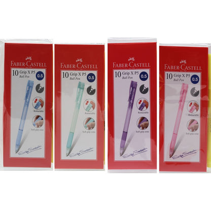 GripX 0.5mm Ballpen Box of 10, Blue ink