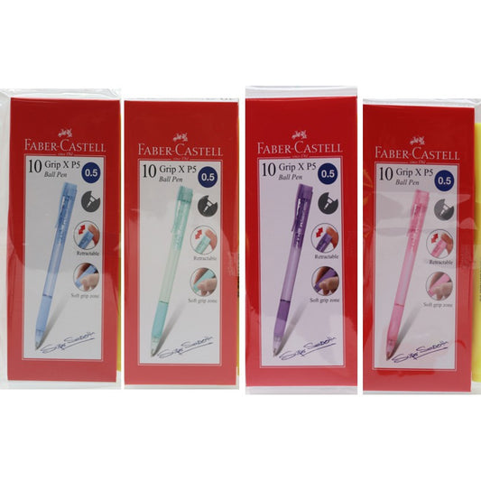 GripX 0.5mm Ballpen Box of 10, Blue ink