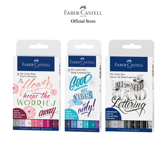 Pitt Artist Pen Handlettering Set, 4/6/8 pieces