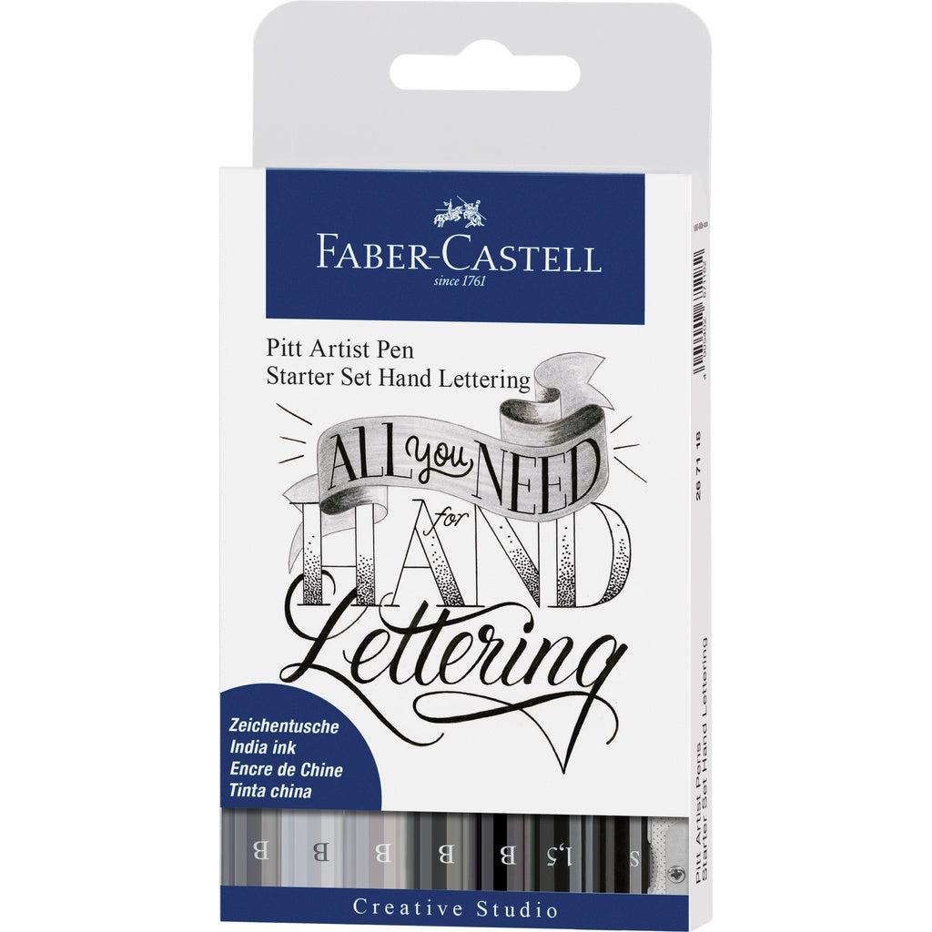 Pitt Artist Pen Handlettering Set, 4/6/8 pieces