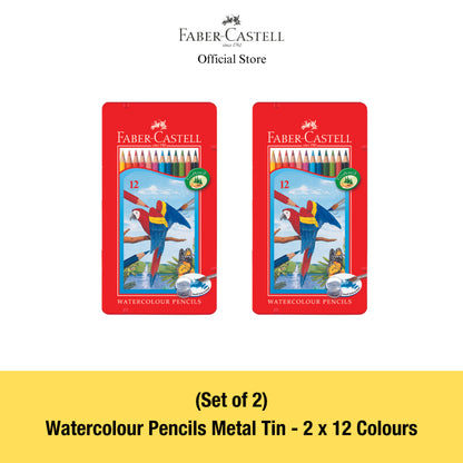 Watercolour Pencils in Metal Tin (FSC)