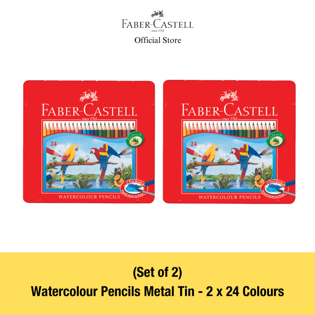 Watercolour Pencils in Metal Tin (FSC)