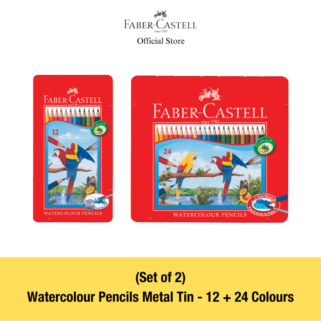 Watercolour Pencils in Metal Tin (FSC)