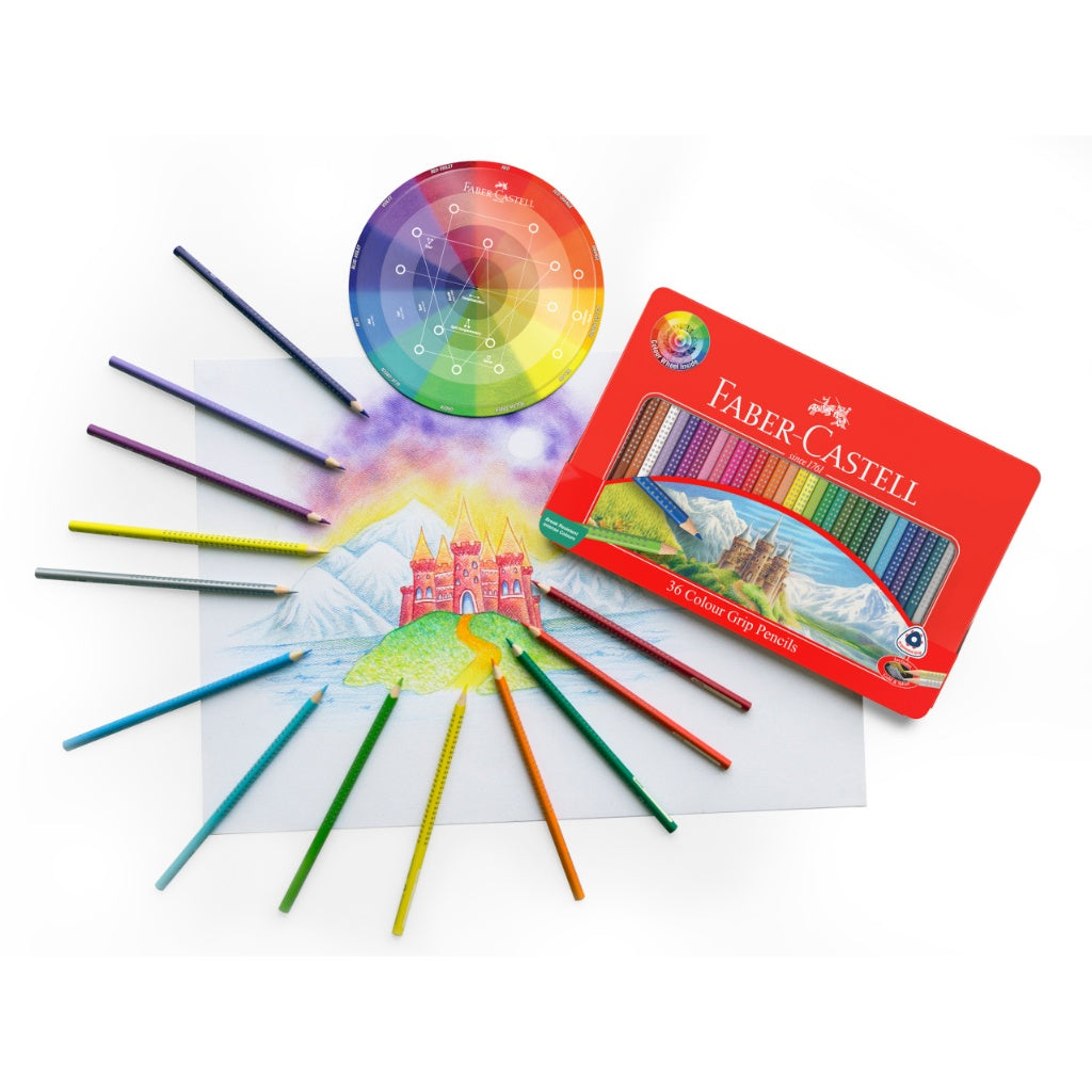 Grip Colour Pencils in Metal Tin Set, 12/24/36-pieces (FSC)