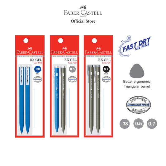 RX Gel Pens, 0.7mm, Blue/Black
