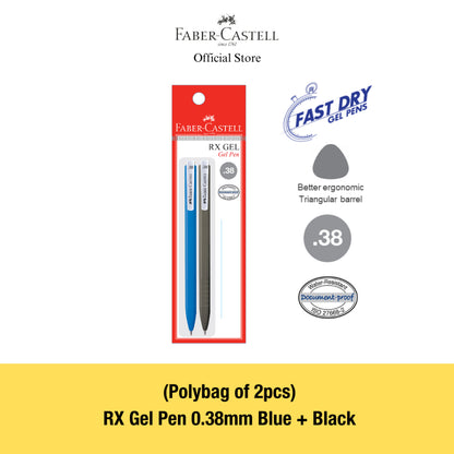 RX Gel Pens, 0.7mm, Blue/Black