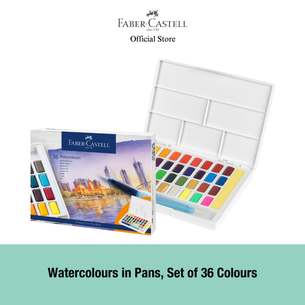 Watercolour in Pans Set, 24/36/48 colours
