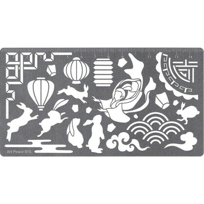 Soft Pastel Art Stencil, Assorted Designs