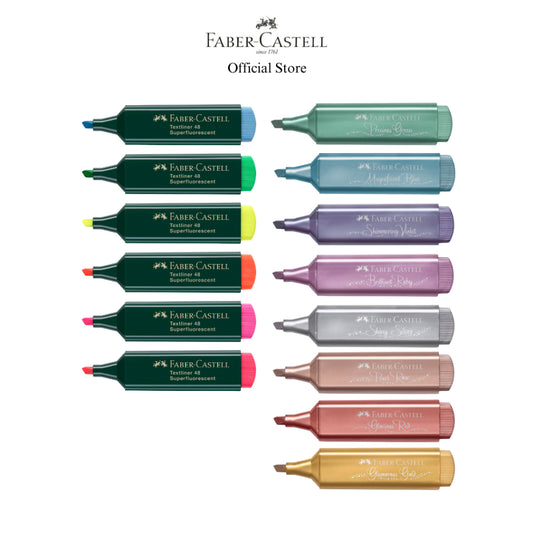 Textliner 46/48 - Highlighter Pastel/Metallic/ Fluorescent Individual Colours (Mix & Match)