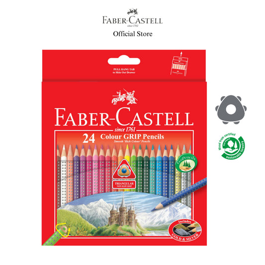 Grip Colour Pencils, 24-pieces (FSC)