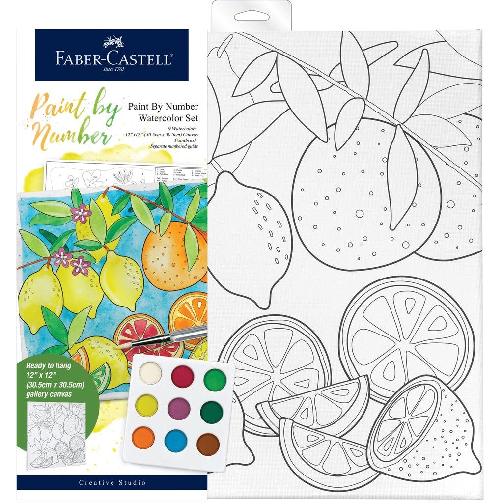 Watercolour Paint By Number Sets