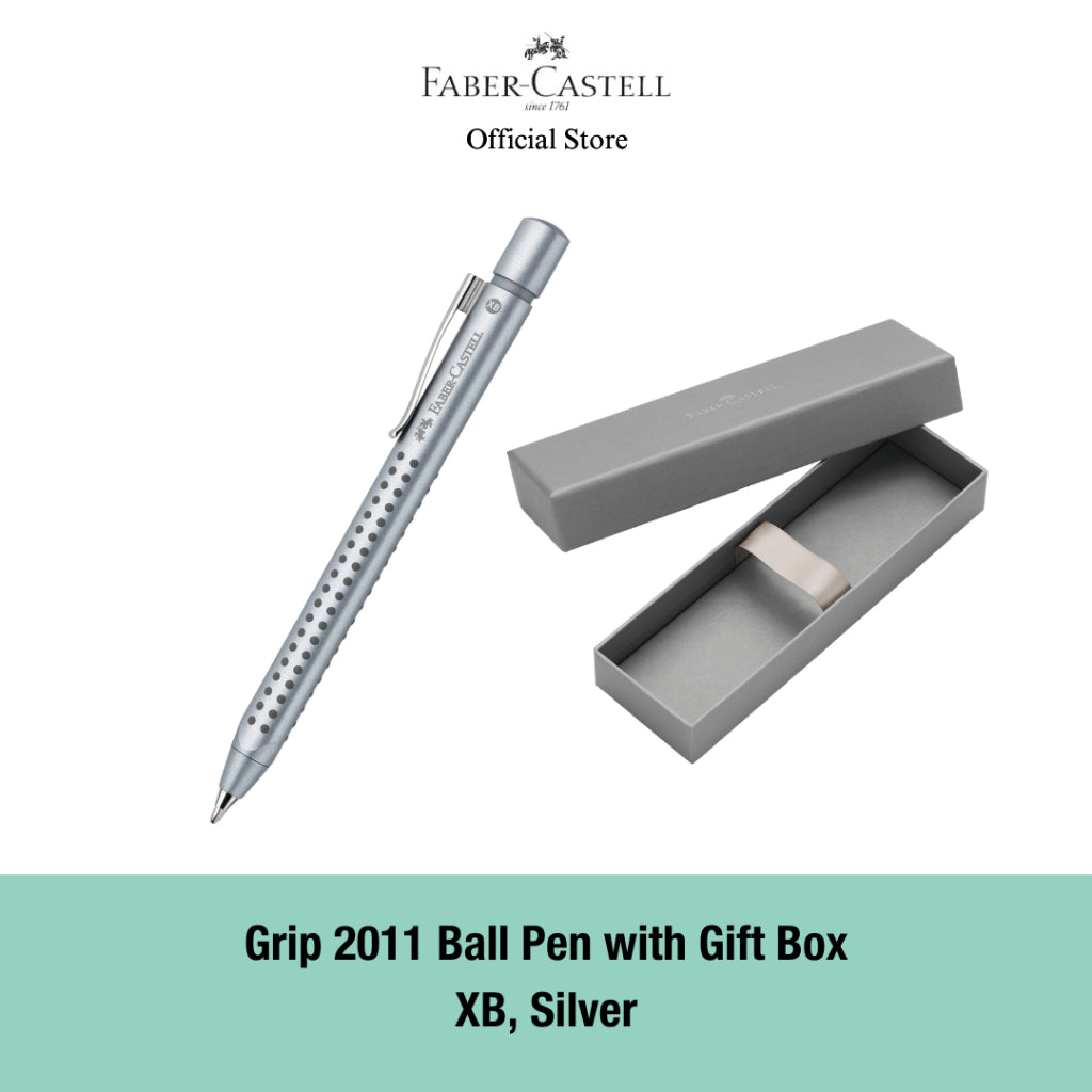 Grip 2011 Ballpoint Pen with Gift Box, Matt Black/Classic Blue/Silver