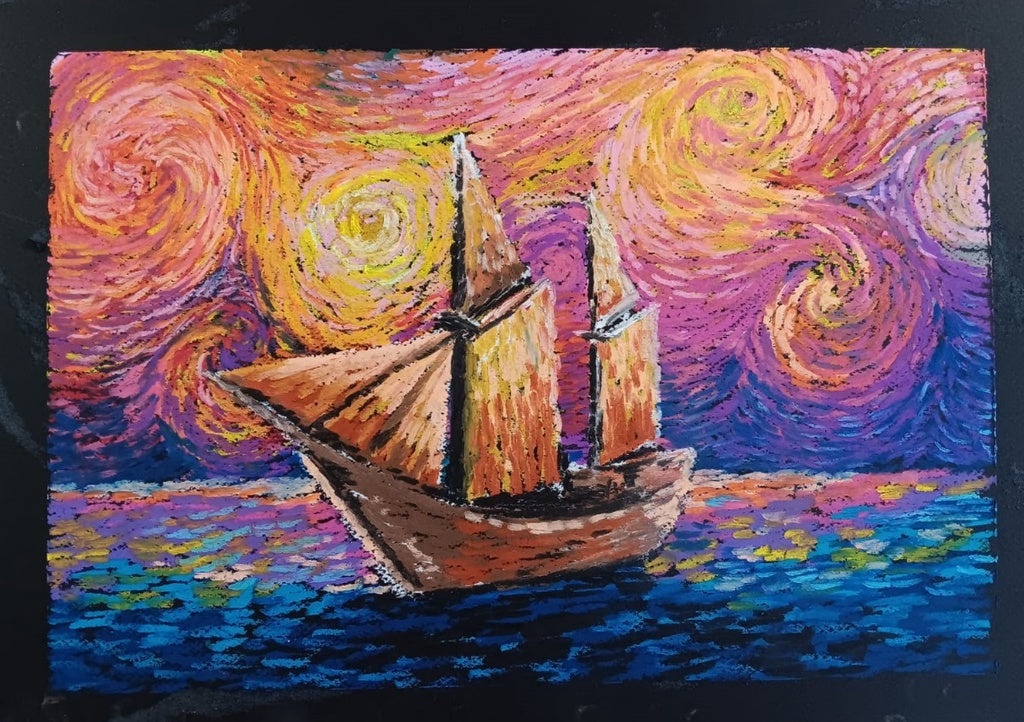 Black Edition Oil Pastel, 12/24 Colours