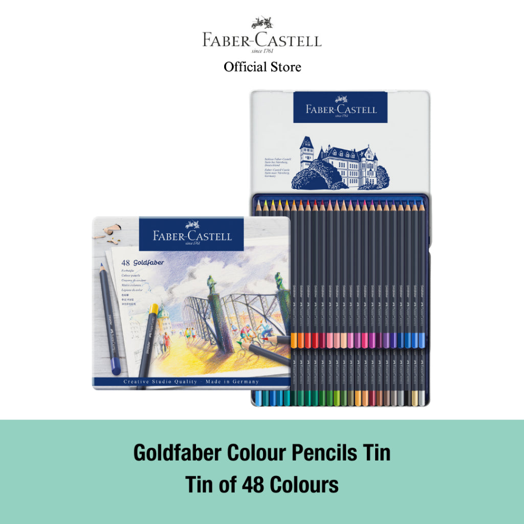 Goldfaber Colour Pencil Tin, 12/24/36/48-pieces