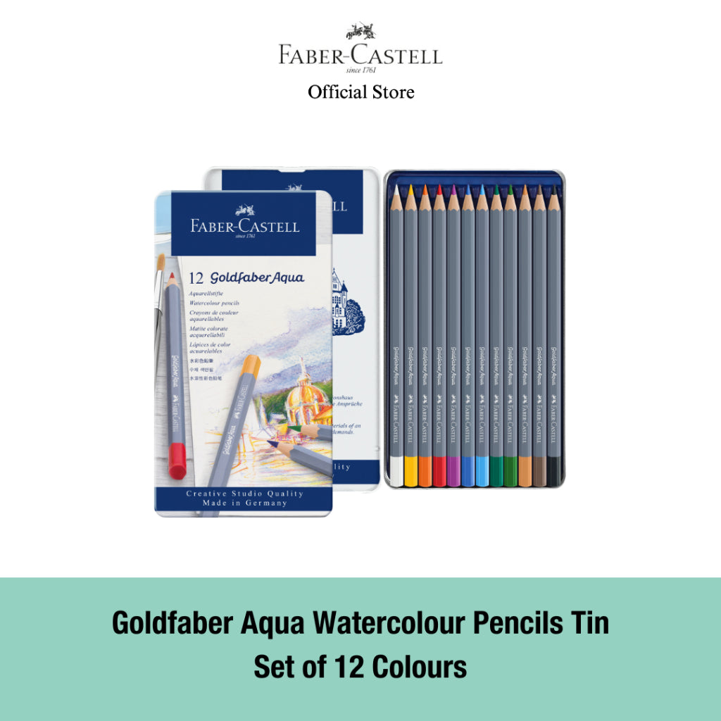 Goldfaber Aqua Watercolour Pencil Tin, 12/24/36/48-pieces