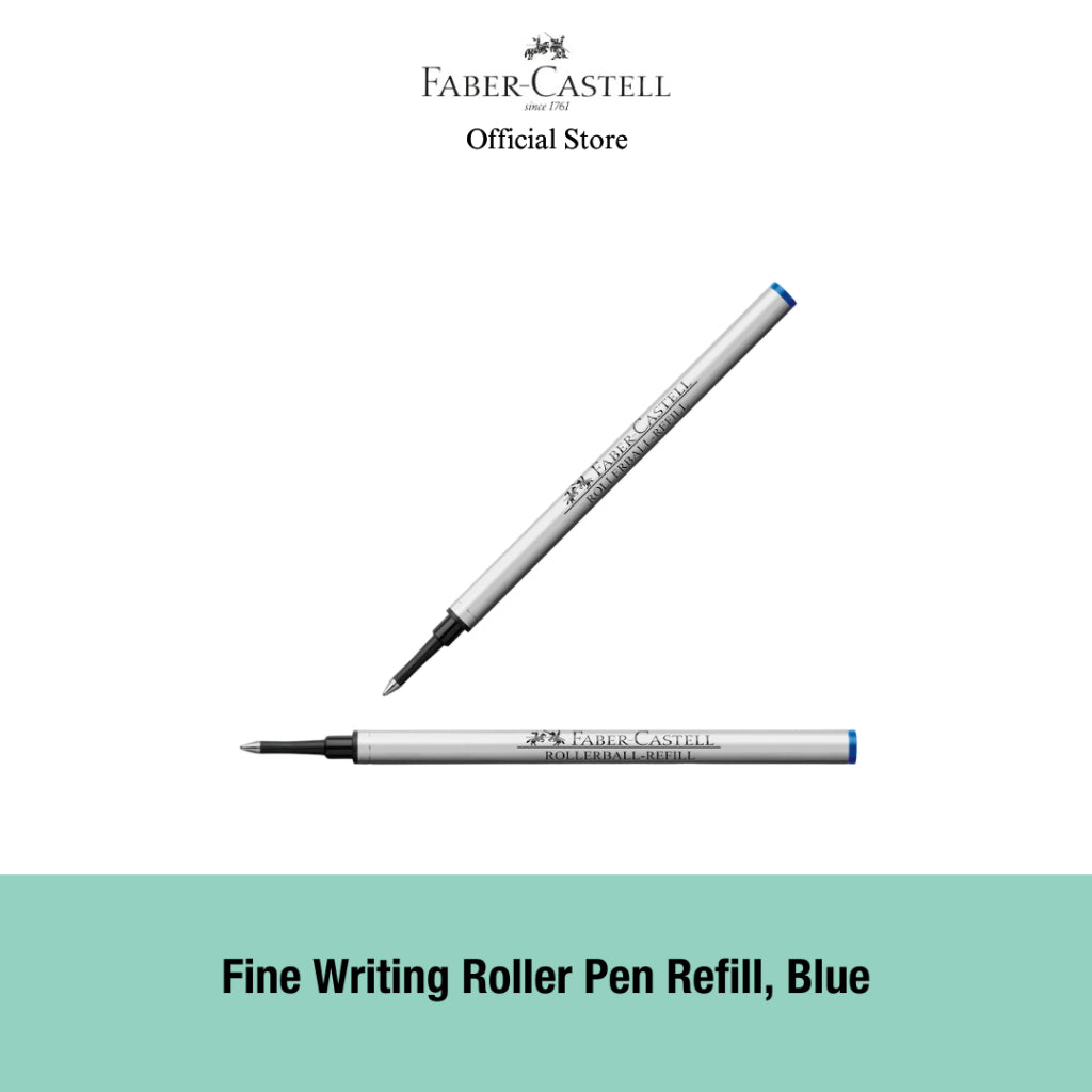 Refill for Fine Writing Rollerball Pen, Black/Blue