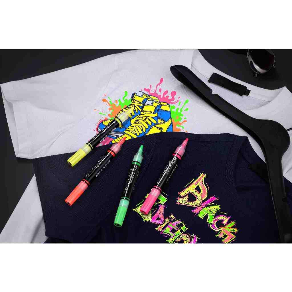 Black Edition Shake & Paint Acrylic Markers, Neon/Classic/Metallic - 4/6 Colours