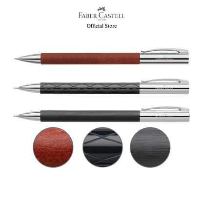 Ambition Twist Mechanical Pencil with Gift Box, Assorted Colours-Pearwood Brown/Rhombus Black/Resin Black