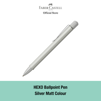 Hexo Ballpoint Pen with Gift Box, Assorted Colours- Black Matt / Blue / Bronze / Silver Matt