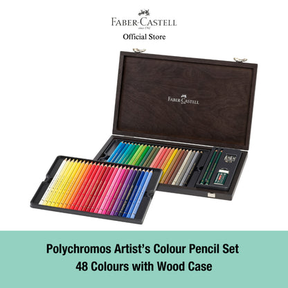 Polychromos Artists' Colour Pencil in Wooden Case, 48/72/120 pieces
