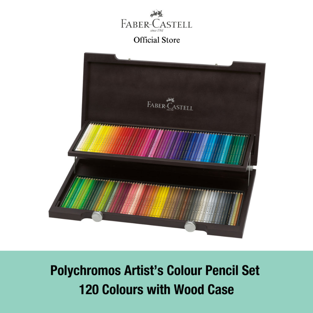 Polychromos Artists' Colour Pencil in Wooden Case, 48/72/120 pieces