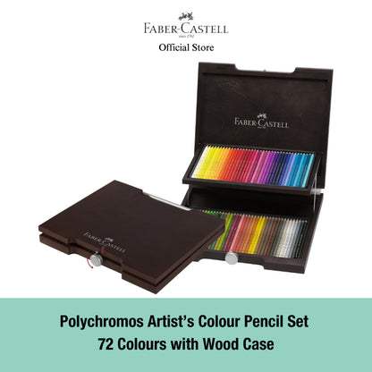 Polychromos Artists' Colour Pencil in Wooden Case, 48/72/120 pieces