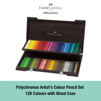 Polychromos Artists' Colour Pencil in Wooden Case, 48/72/120 pieces