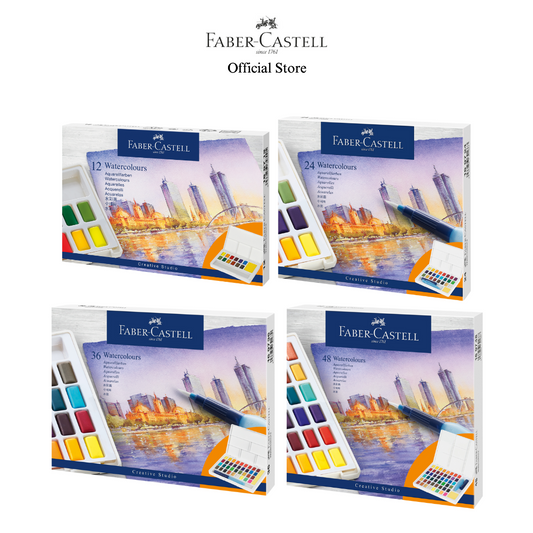 Watercolour in Pans Set, 24/36/48 colours