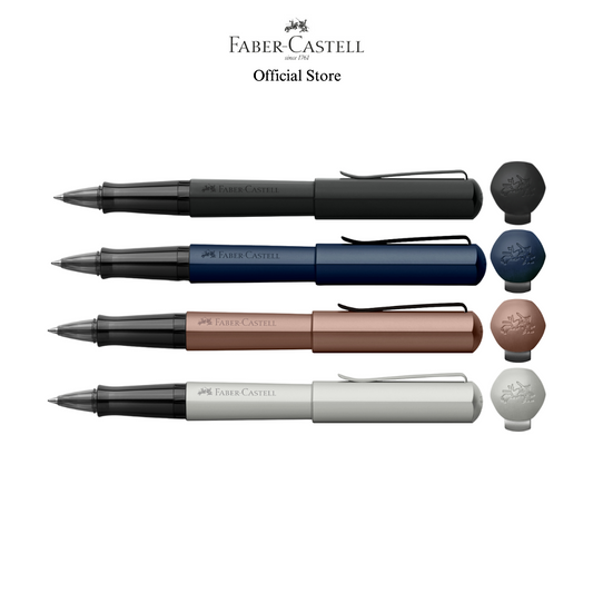 Hexo Rollerball Pen with Gift Box, Assorted Colours-  Black Matt / Silver Matt/ Blue / Bronze
