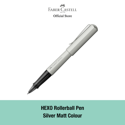 Hexo Rollerball Pen with Gift Box, Assorted Colours-  Black Matt / Silver Matt/ Blue / Bronze