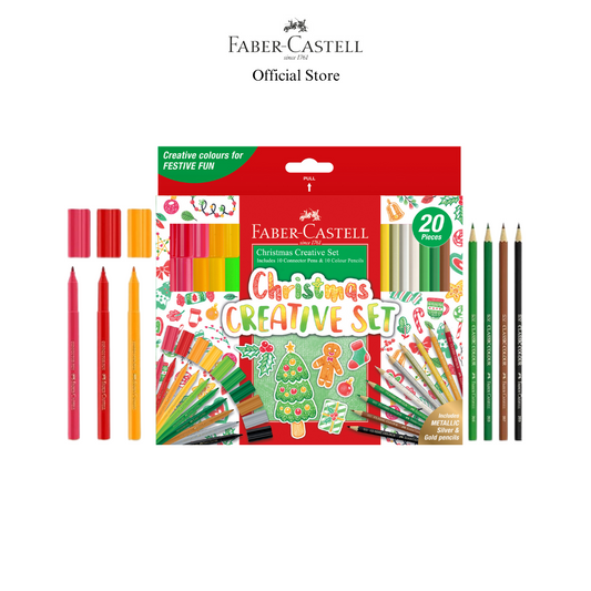 Faber-Castell Christmas Creative Set  - Colour Pencil & Connector Pen