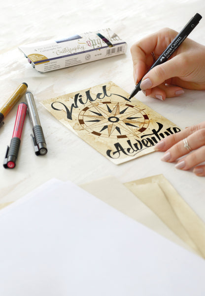 Pitt Artist Pens Calligraphy Set, 4-6 colours