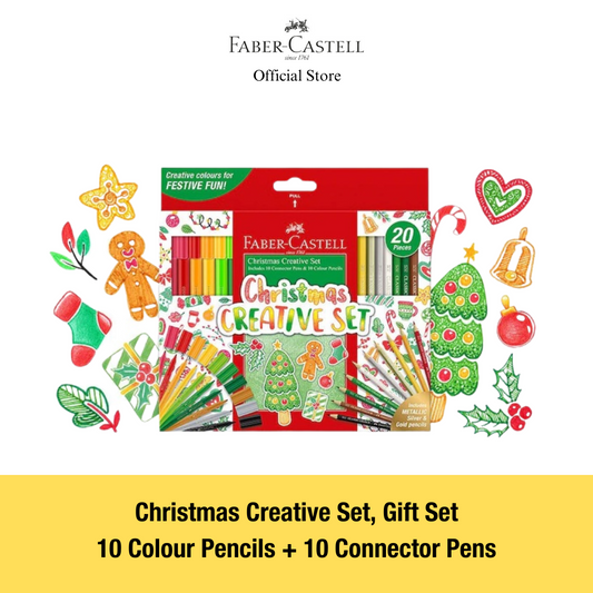 Faber-Castell Christmas Creative Set  - Colour Pencil & Connector Pen