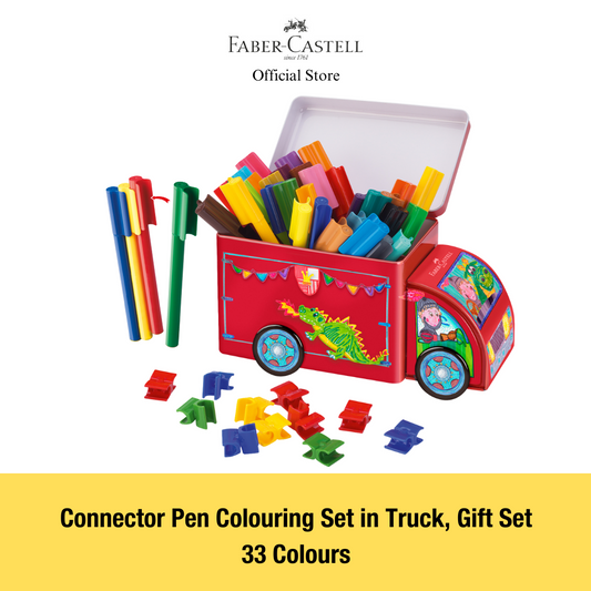 Faber-Castell Connector Pen Colouring Set in Truck,  33-pieces