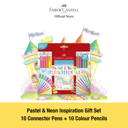 Pastel & Neon Inspiration Set - Connector Pens & Colour Pencils