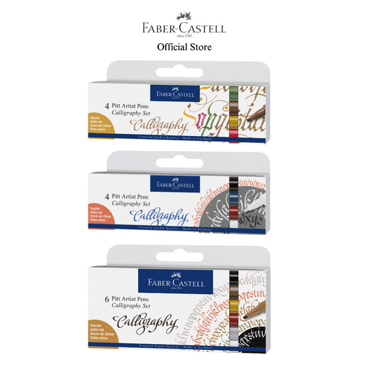 Pitt Artist Pens Calligraphy Set, 4-6 colours