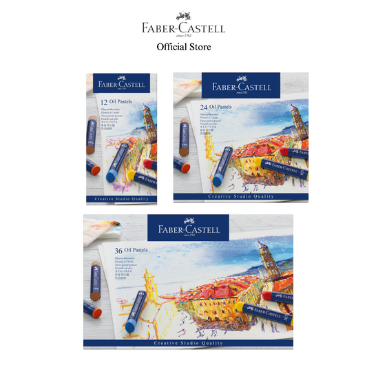 Faber-Castell Creative Studio Oil Pastels Box, 12/24/36-pieces
