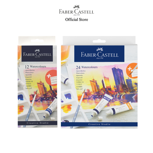 Watercolours in Tubes, 12/24 Colours