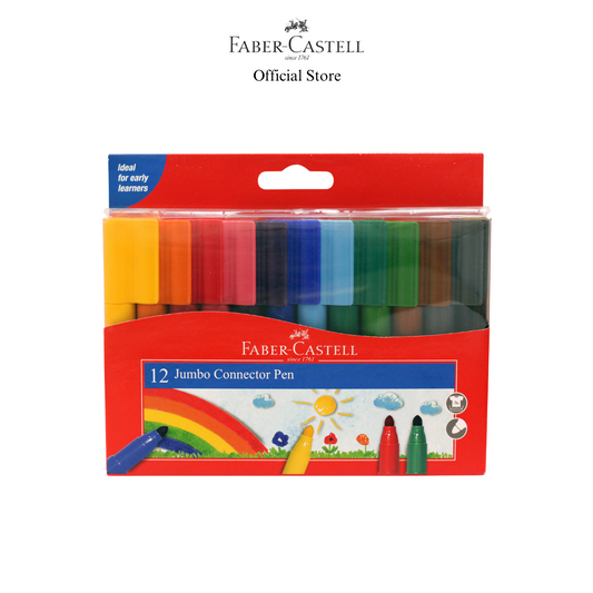 Jumbo Connector Pen Colouring Set, 12-pieces