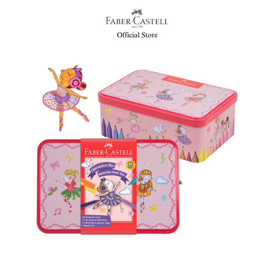 Faber-Castell Connector Pen Colouring Set in Ballerina Music Box
